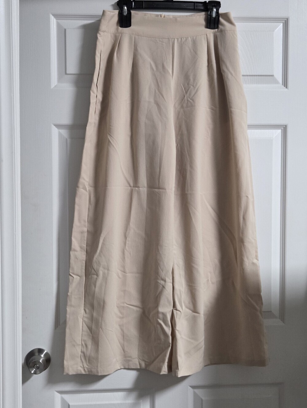NWOT - Women's Amazon Beige Pleated Polyester Dress Pants Size L